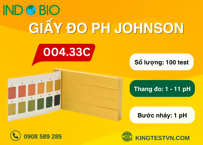 Vì sao nên chọn giấy thử pH Johnson 004.33C ?